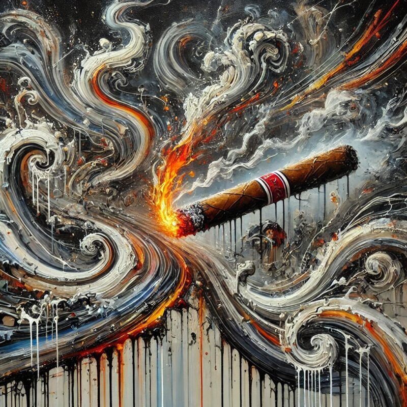 Jackson Pollock Cigar Art