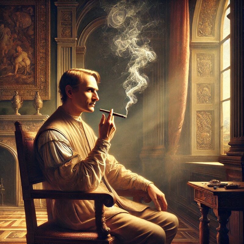 Leonardo Da Vinci Cigar Art